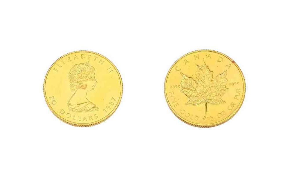 メイプルリーフ金貨 1/2oz