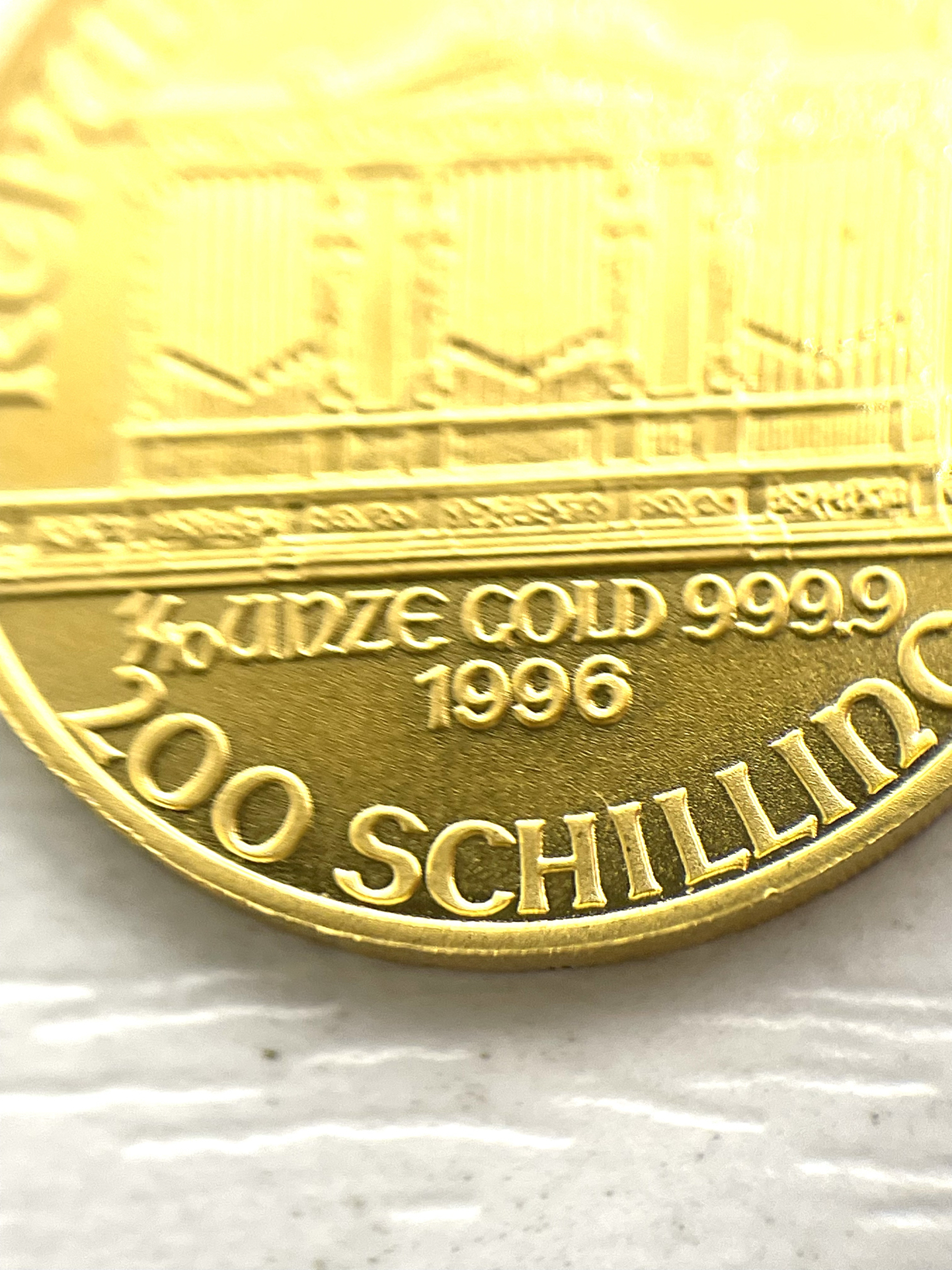 純金 999.9 ウイーン金貨ハーモニー(ウイーン・フィルハーモニー金貨) 1/10oz