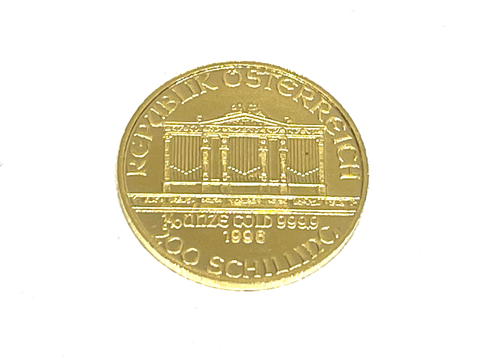 999.9 純金 ウィーン金貨ハーモニー 1996年 1/10oz