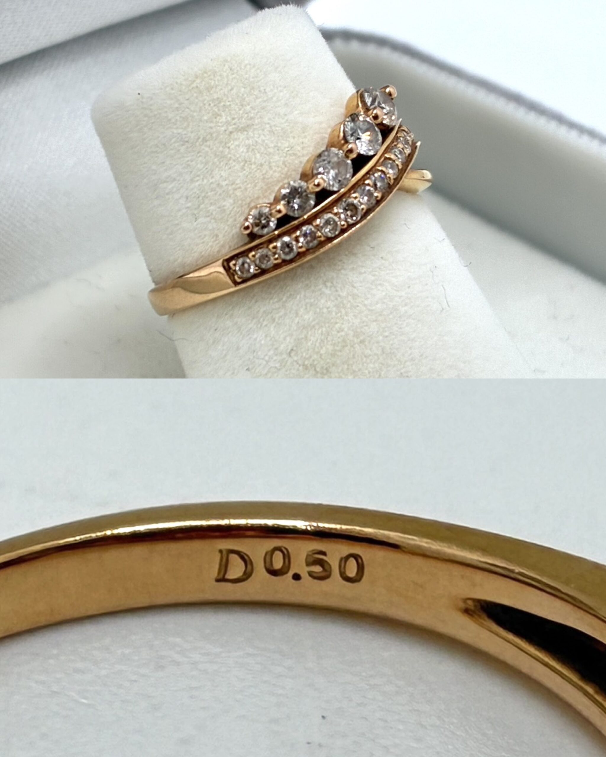 K18ダイヤモンドリング