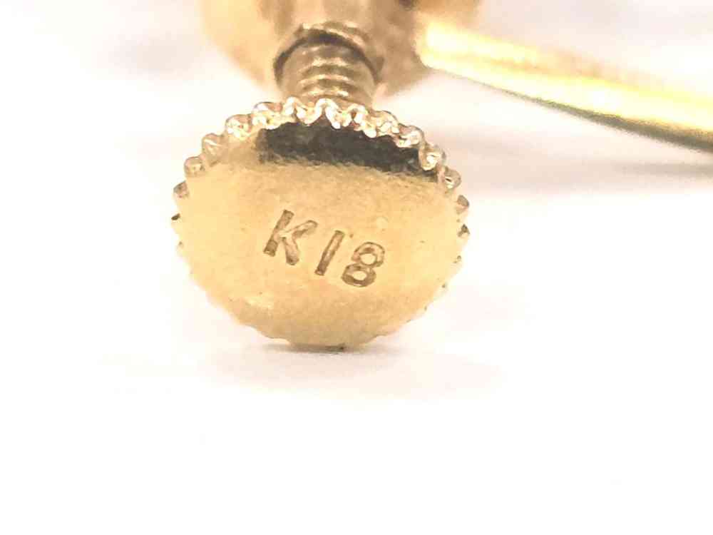 K18 イヤリング