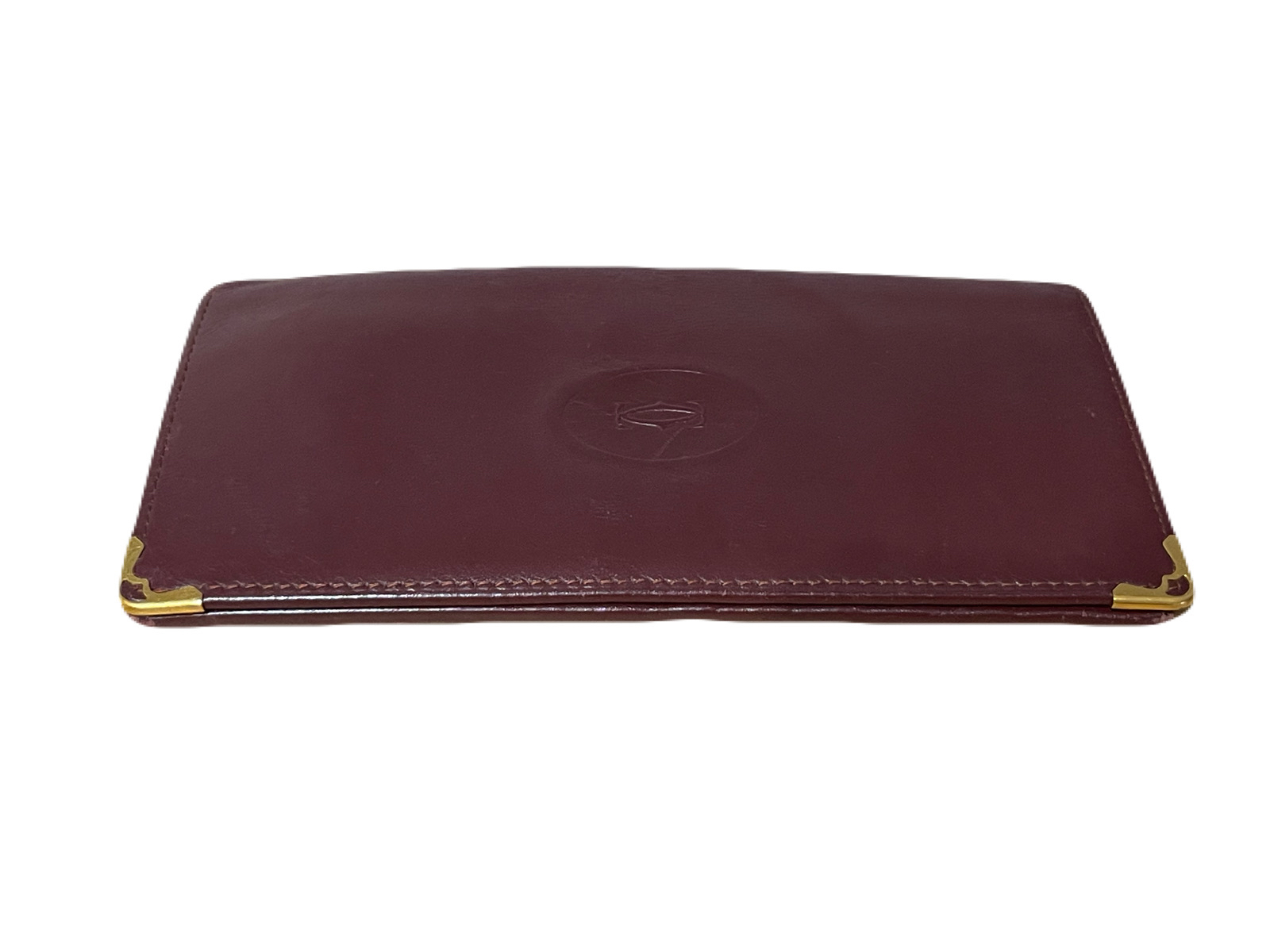 Cartier カルティエ マストライン レザー 長財布 ワインレッド系
