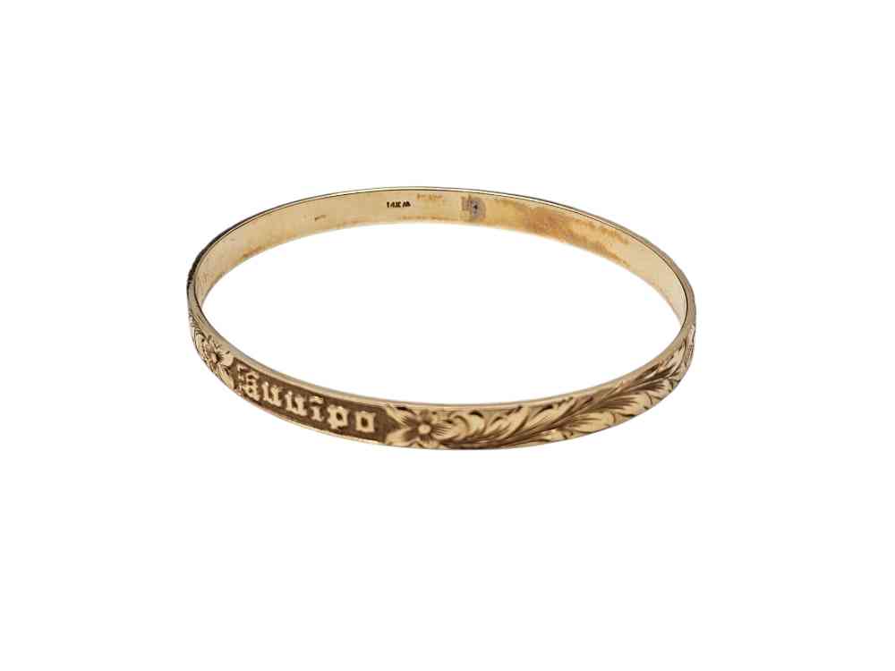 ハワイアンジュエリー 14K バングル