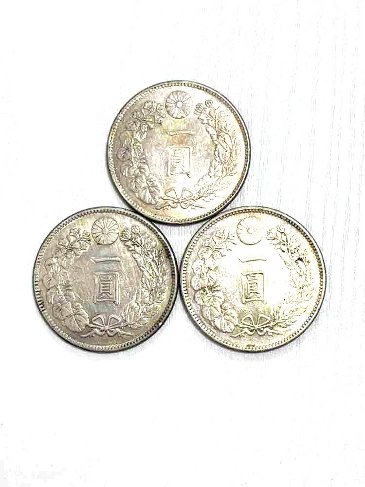明治の古銭 一圓銀貨