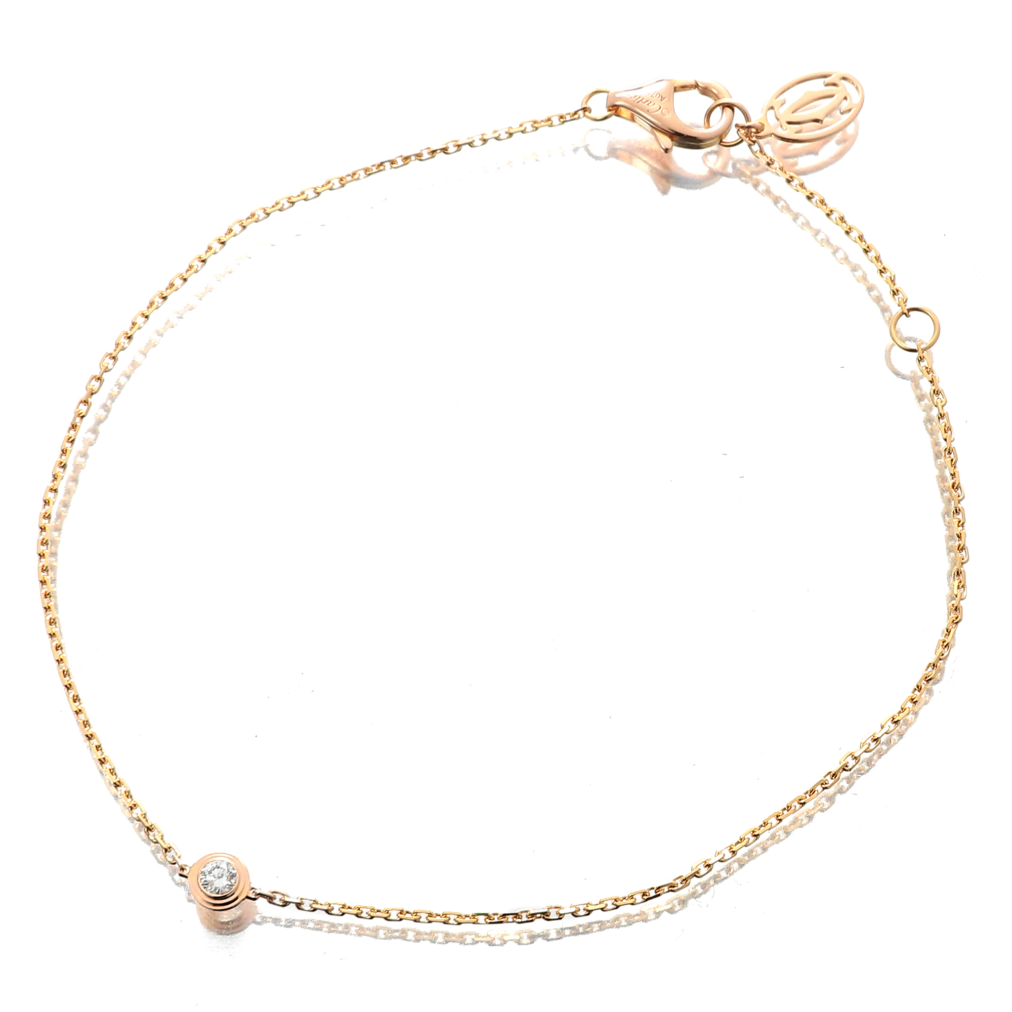 カルティエ ダムール ダイヤ 18金