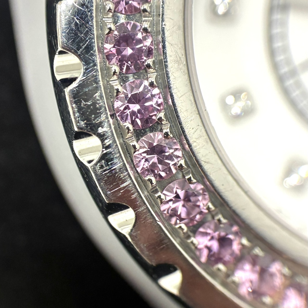 CHANEL/シャネル J12 ピンクサファイアベゼル 12Pダイヤ文字盤 H2010