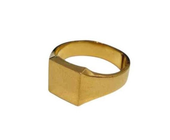 純金 印台リング