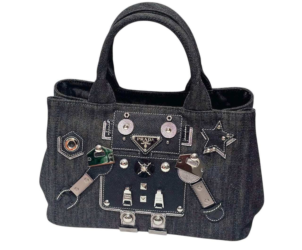 PRADA カナパ デニム ロボット 1BG439