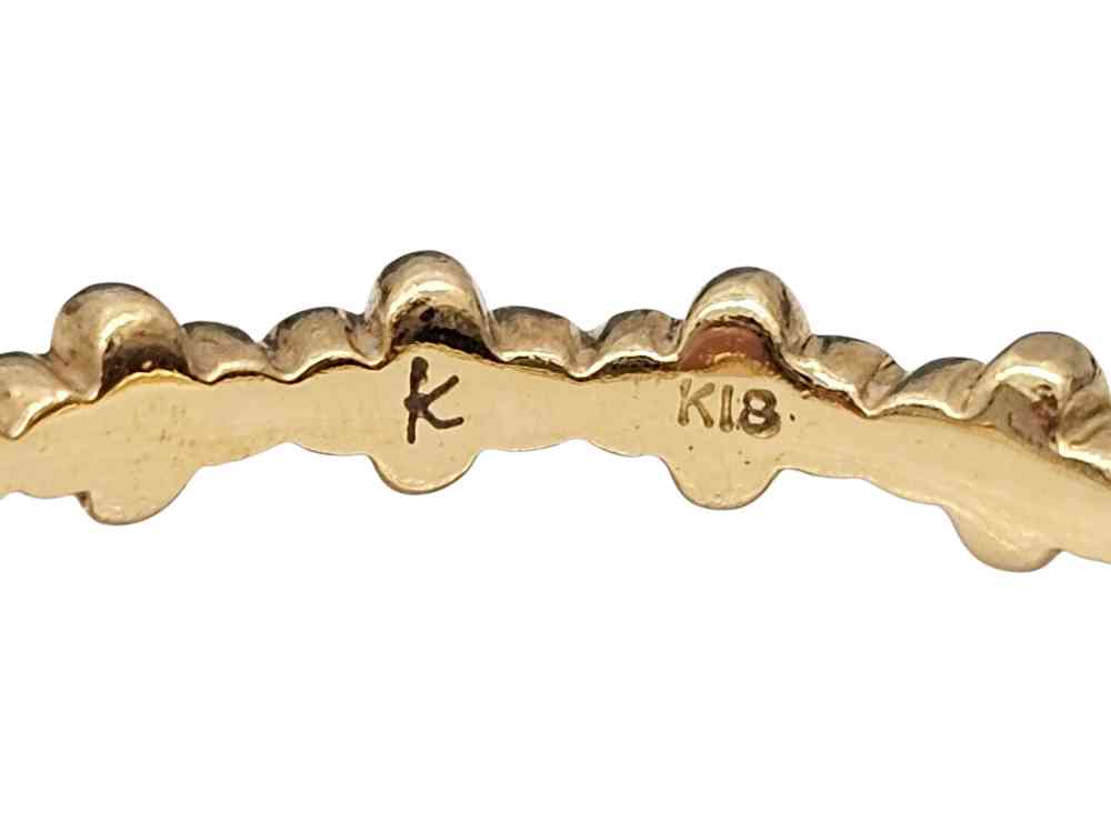 組曲 K18 リング 2点 刻印