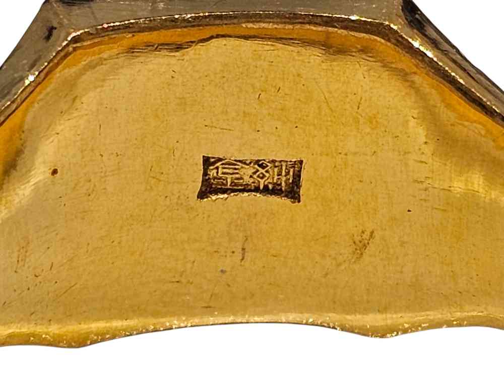 純金 印台リング