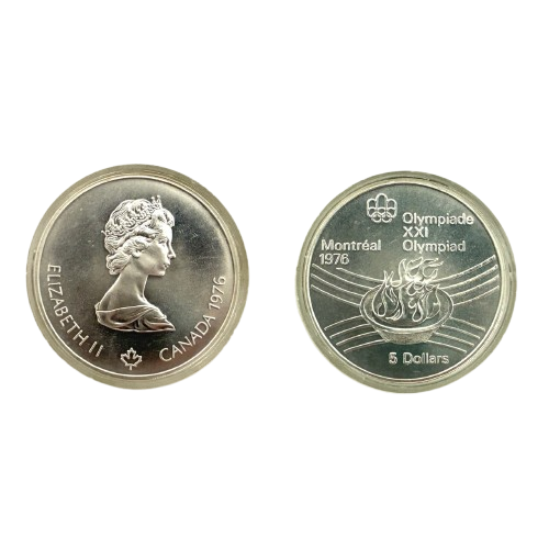 1976年 カナダ モントリオールオリンピック記念 5ドル銀貨