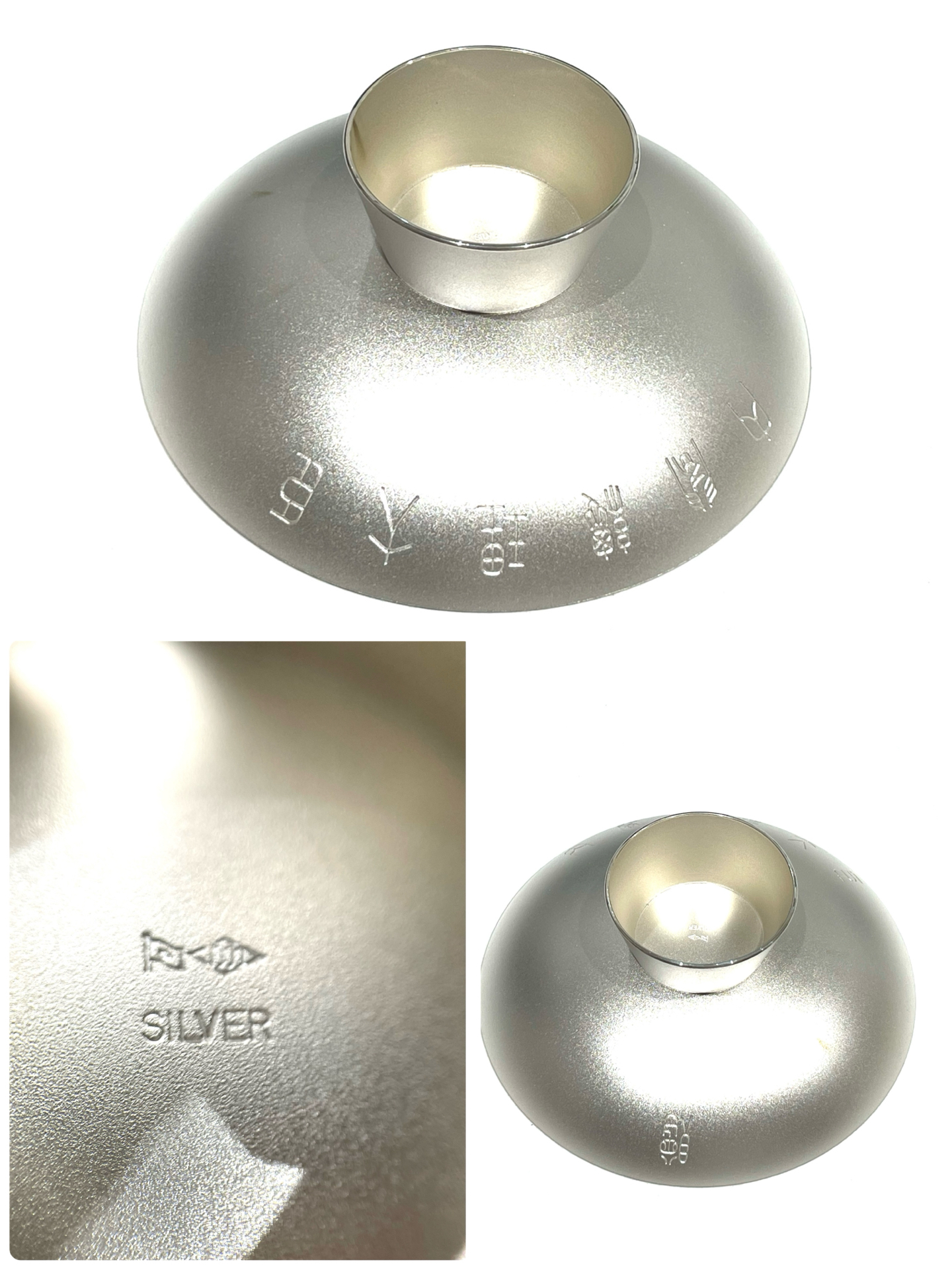 ㏜1000　純銀　銀杯（銀盃）