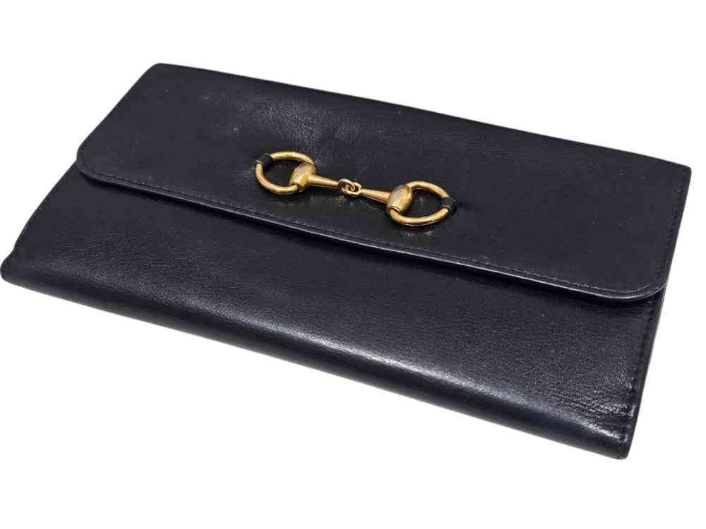 GUCCI ホースビット レザー長財布