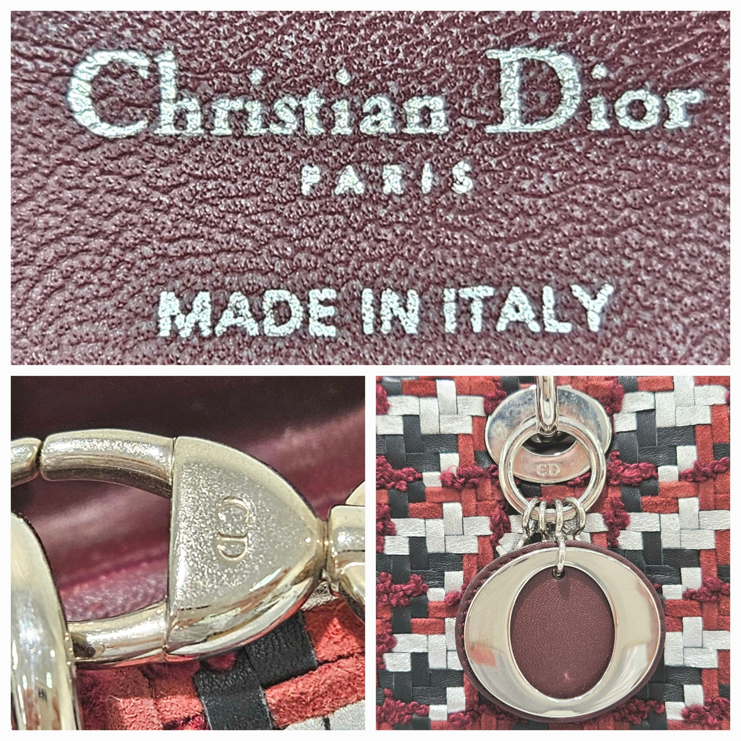 Diorレディディオール ツイード2wayハンドバッグ