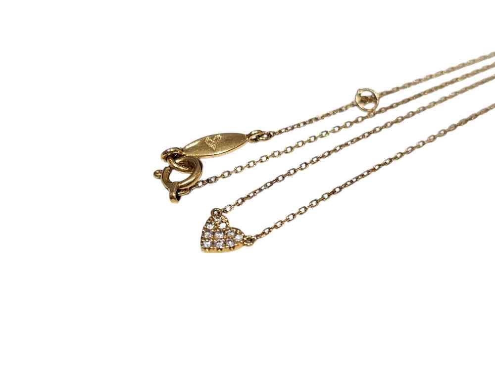 AHKAH K18 パヴェネックレス