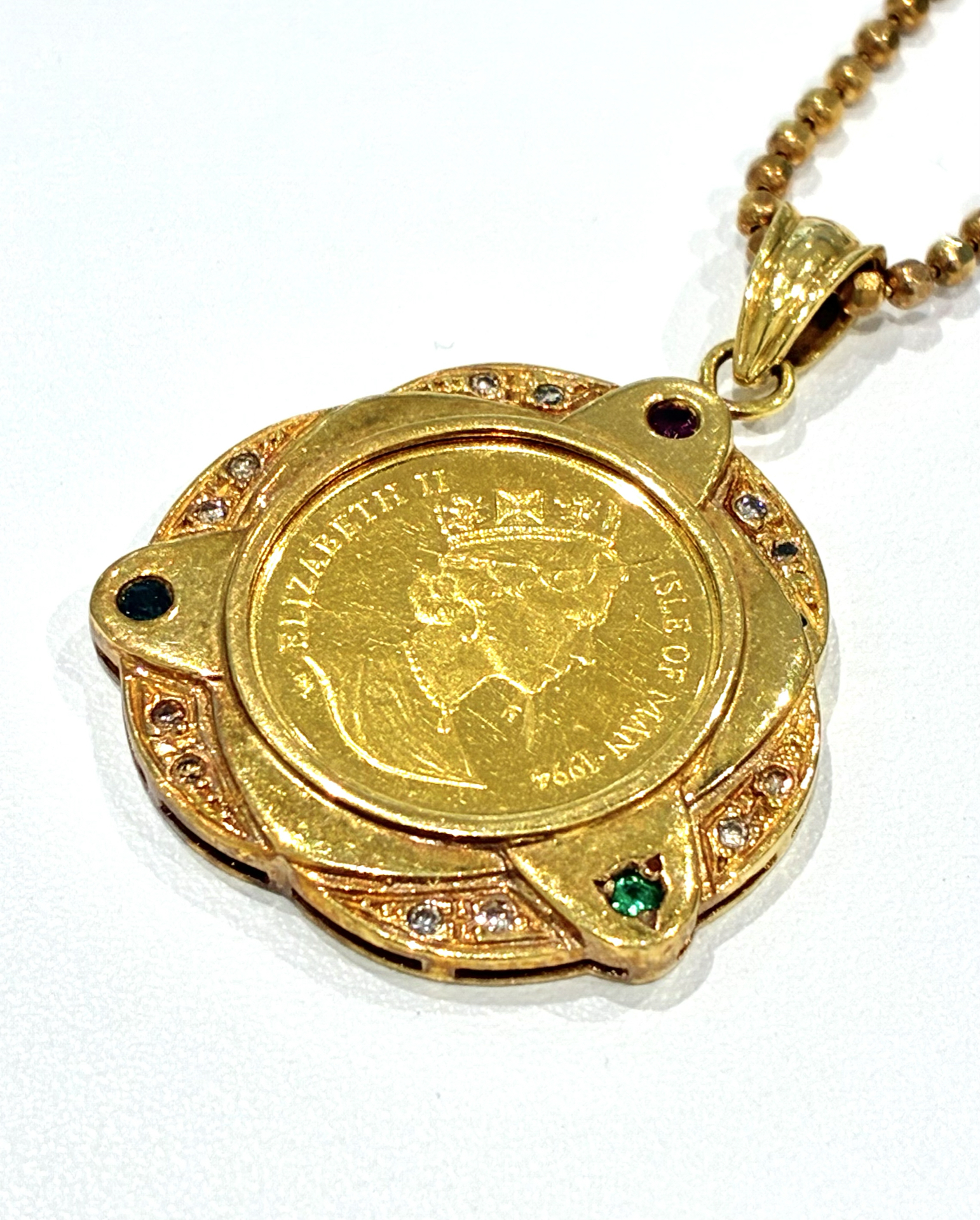 マン島キャットコインネックレス　清水町買取　リサイクルショップ