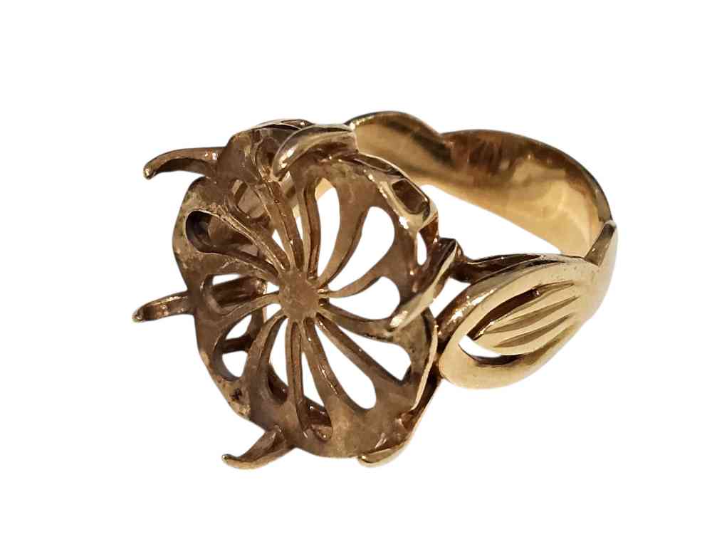 K18 石取れリング