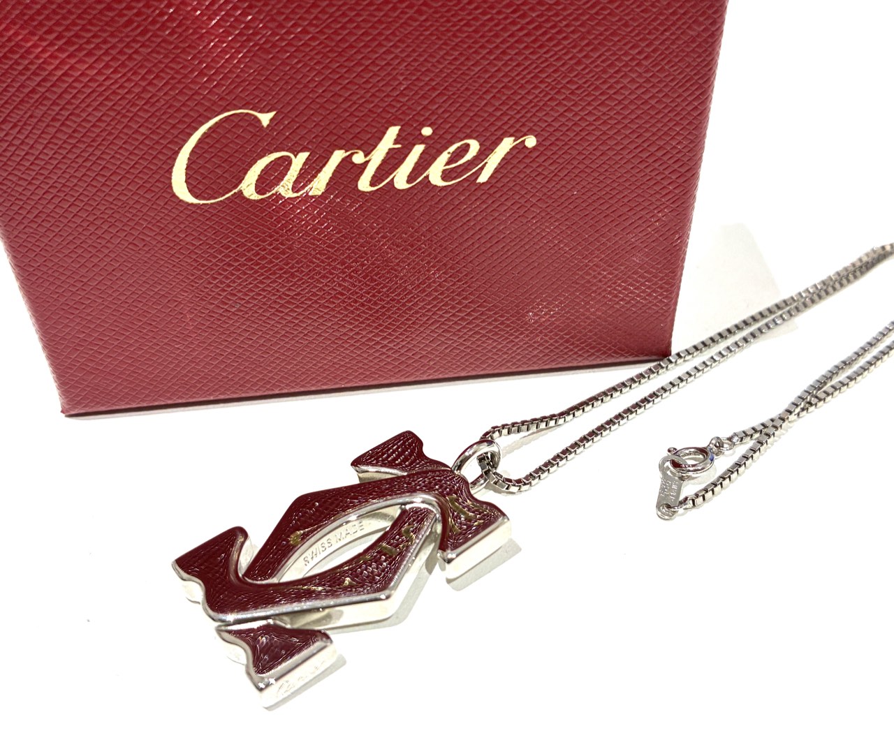 CARTIER ダブルC ロゴ キーチェーン