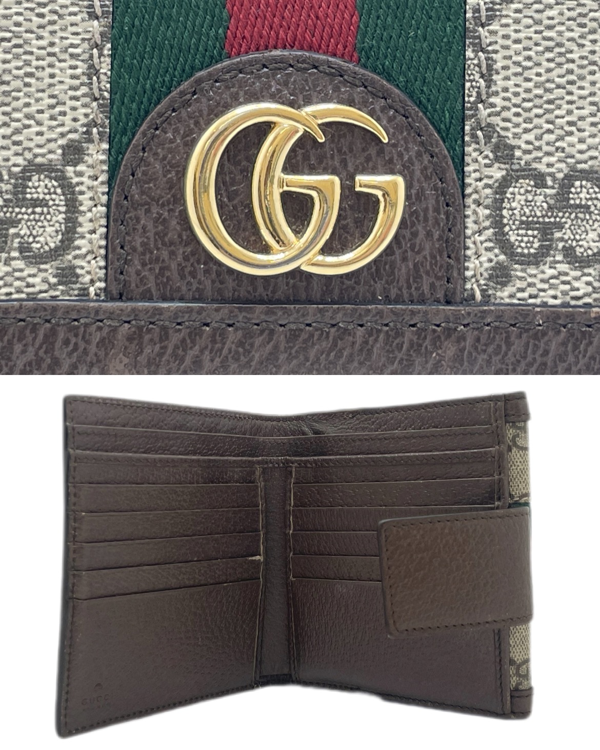 GUCCI シェリーライン オフィディア 二つ折り財布/523173