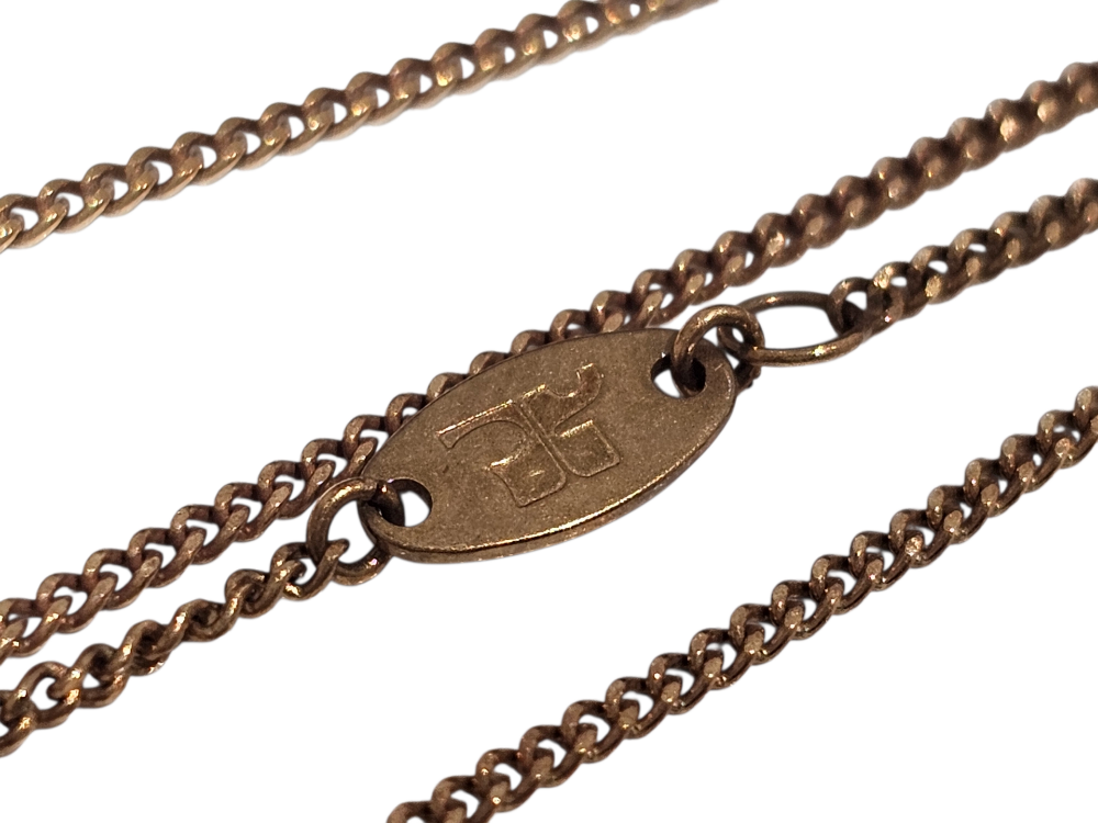 COURRÈGES K18 ネックレス 刻印