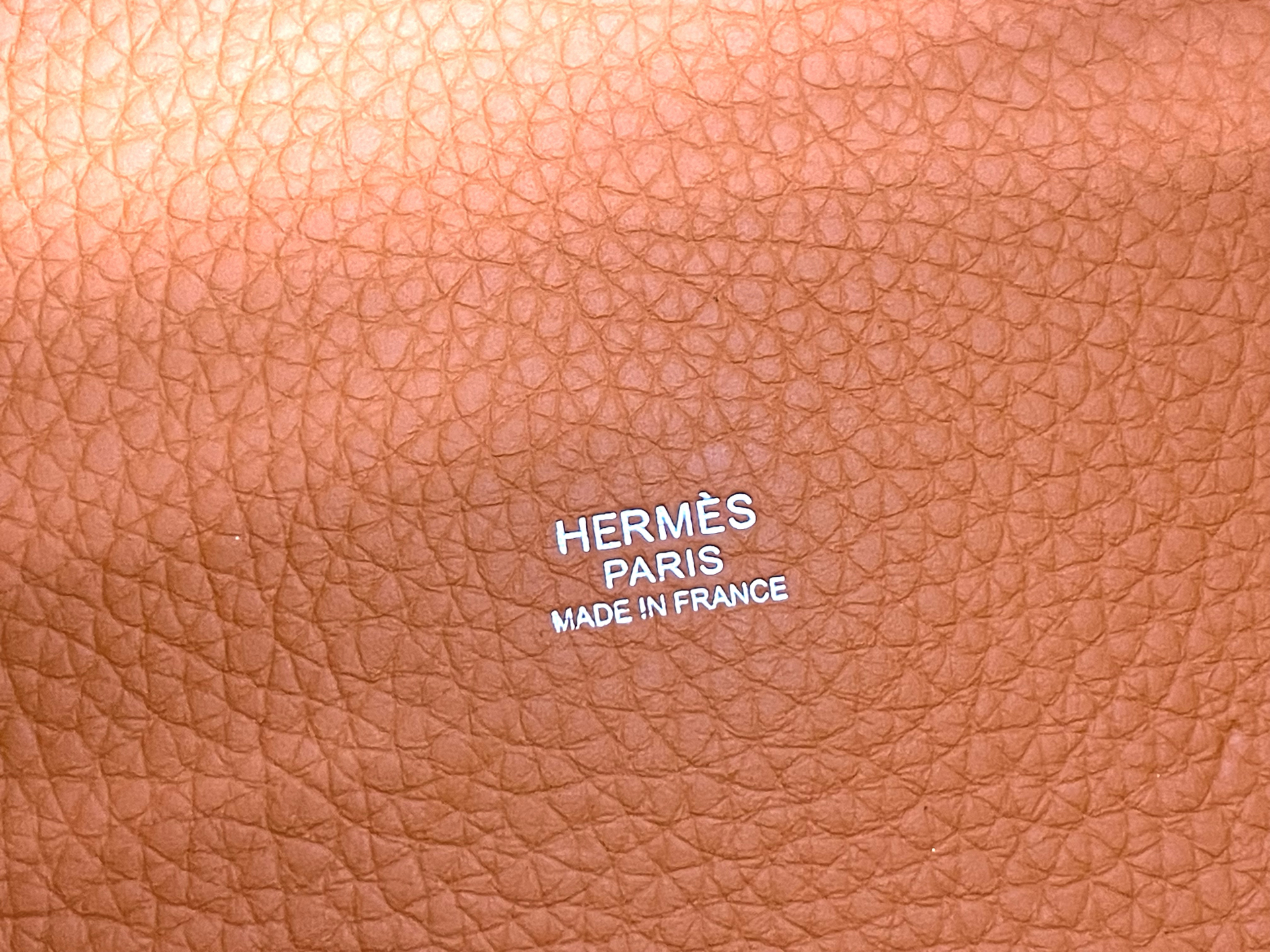 Hermes ピコタンロックMM T刻印 オレンジ系