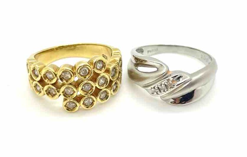 K18リング・Pt900リング