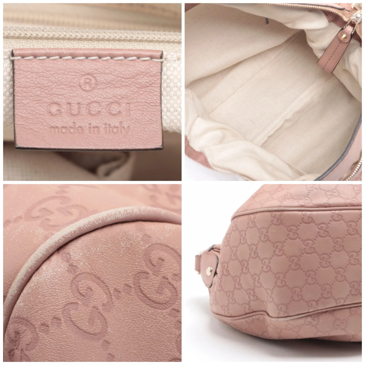 グッチ シマ レザーショルダーバック