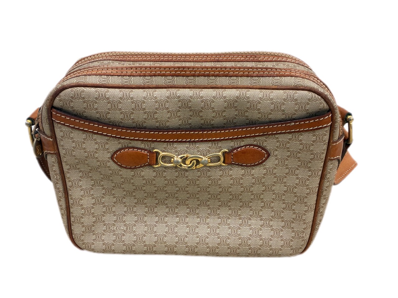 CELINE セリーヌ マカダム柄 ショルダーバッグ