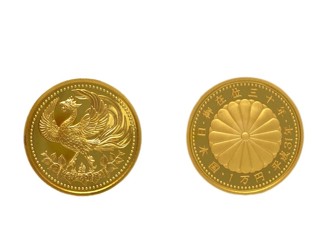 御在位３０年１万円金貨