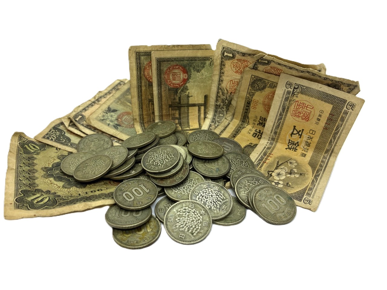 古紙幣　古銭　100円玉