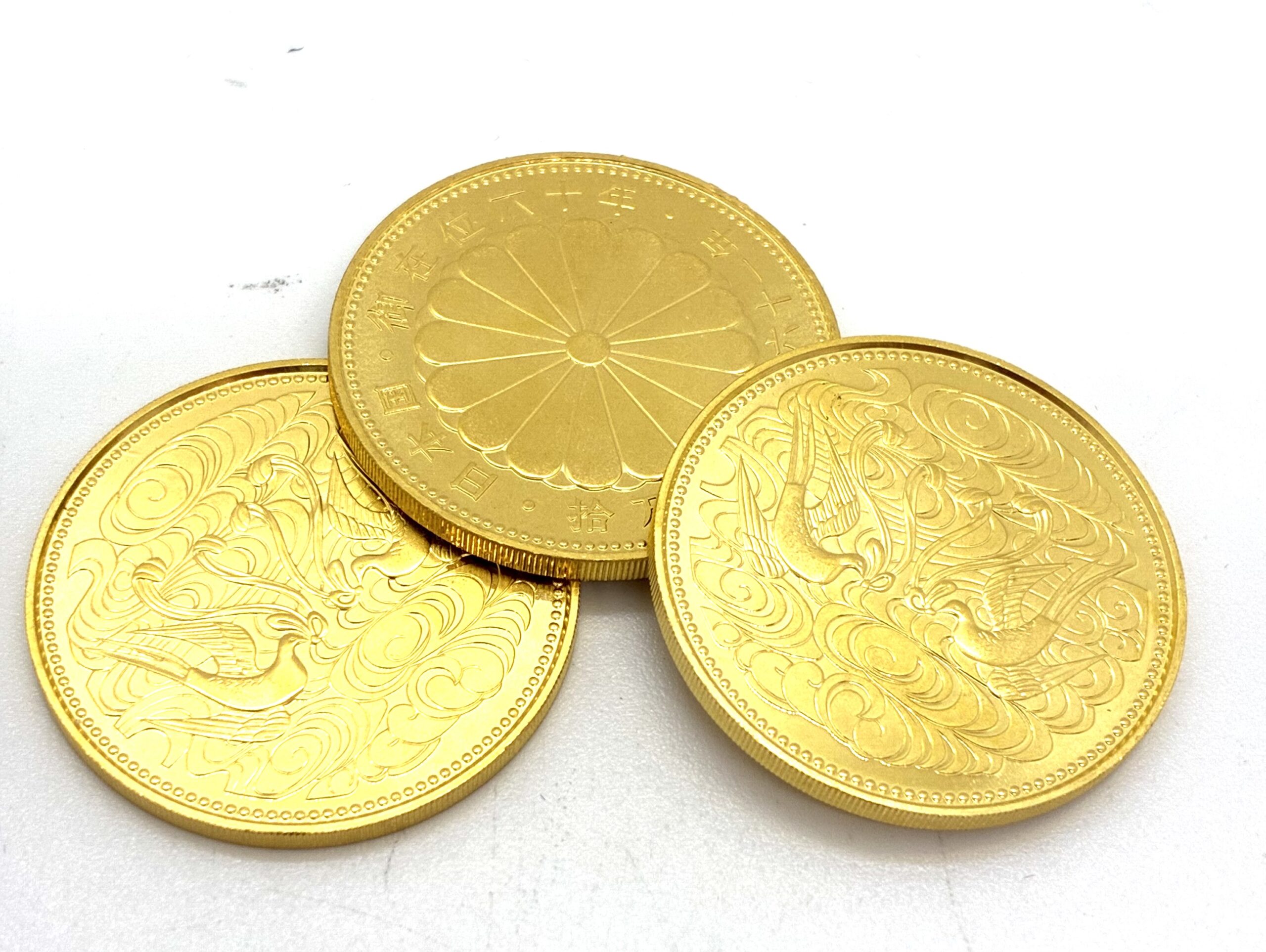 天皇陛下御在位60年金貨