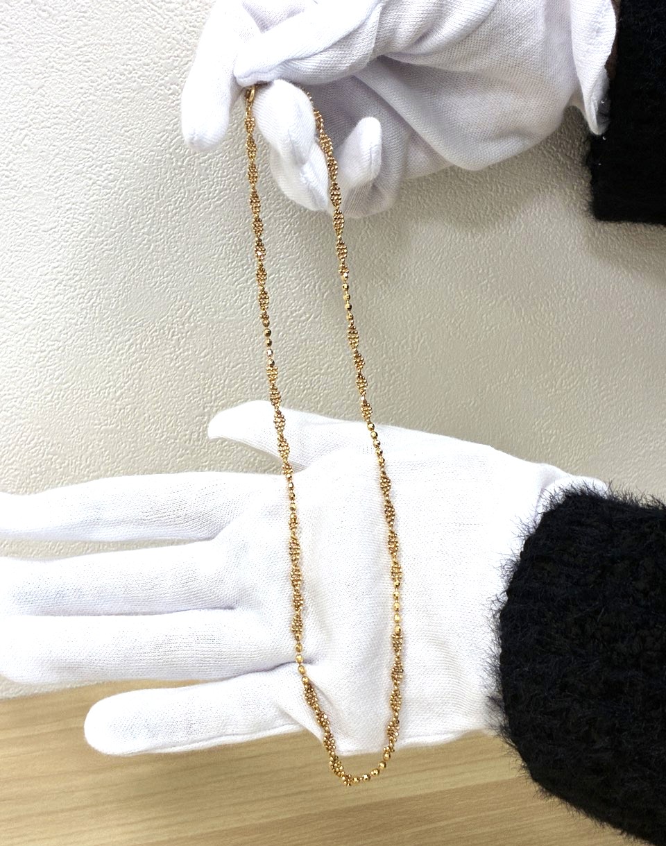 18金 デザインネックレス