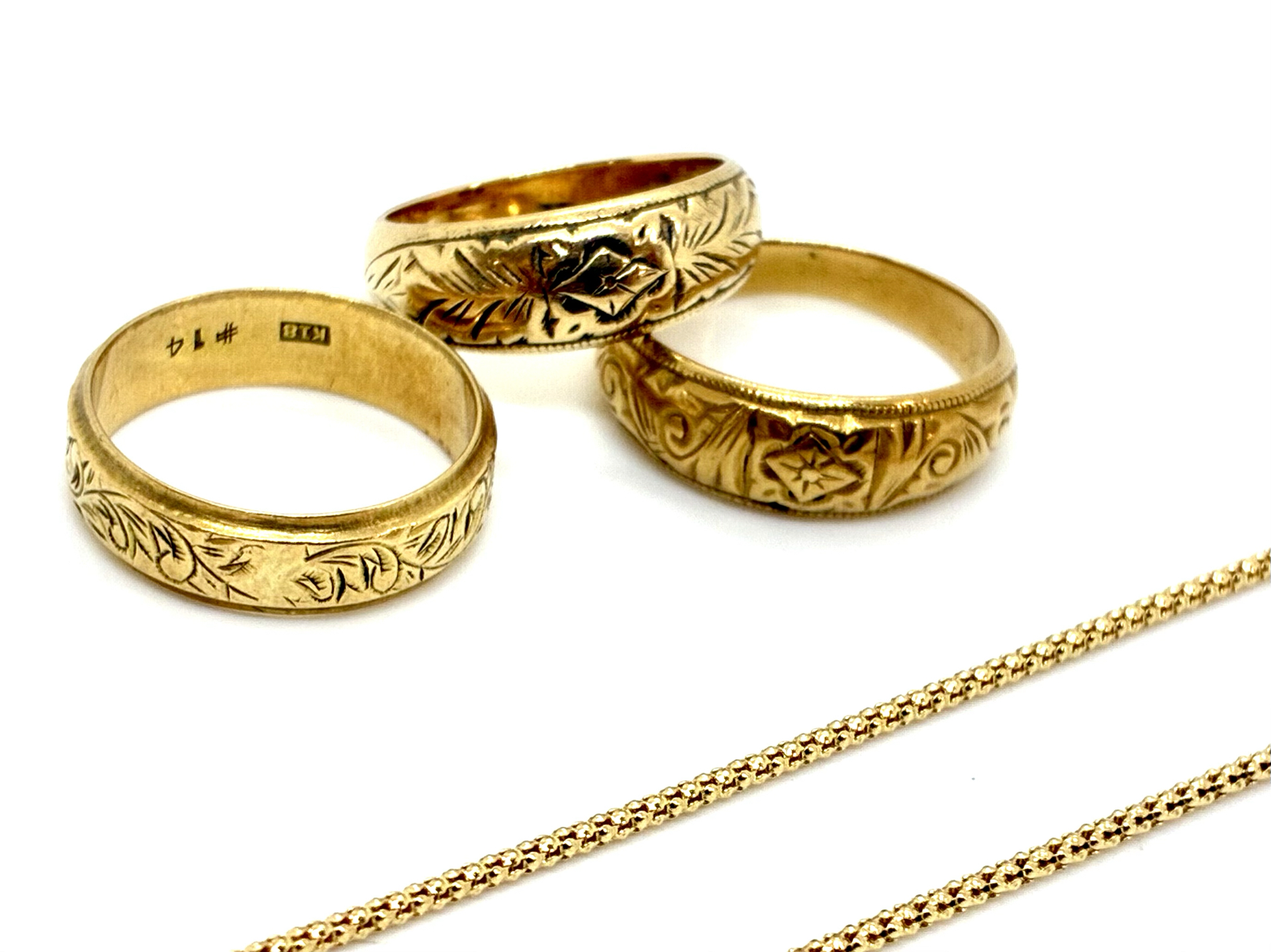 K18 リング ネックレス