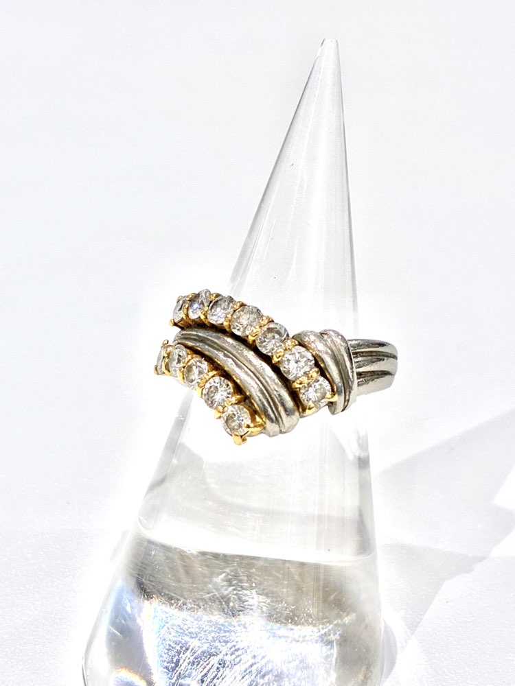 K18　18金　ダイヤ　リング