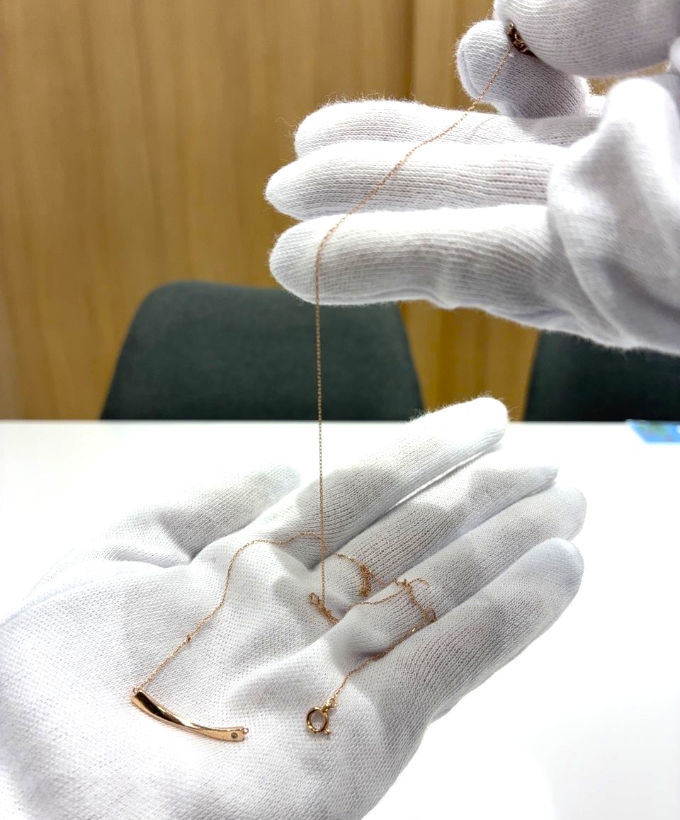 K10 ダイヤモンド ネックレス