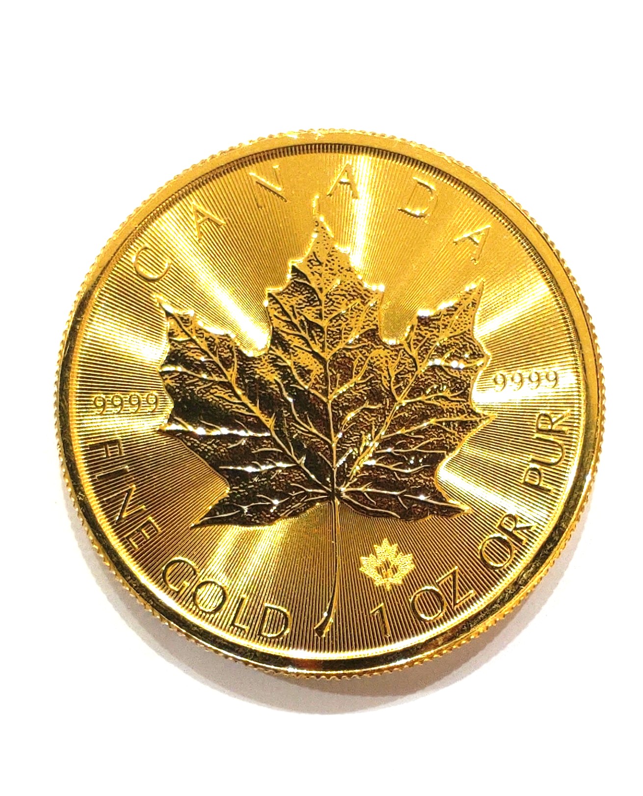 エリザベス女王の横顔が美しい 1ozメープルリーフ金貨②