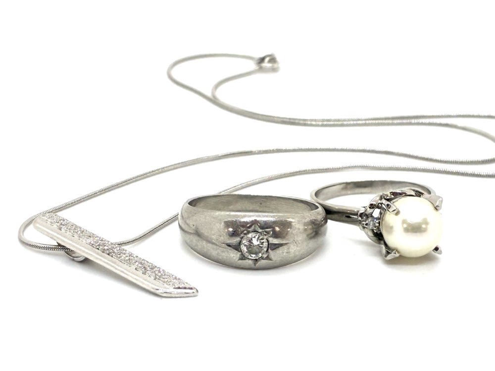 プラチナ　リング　パール　高価買取