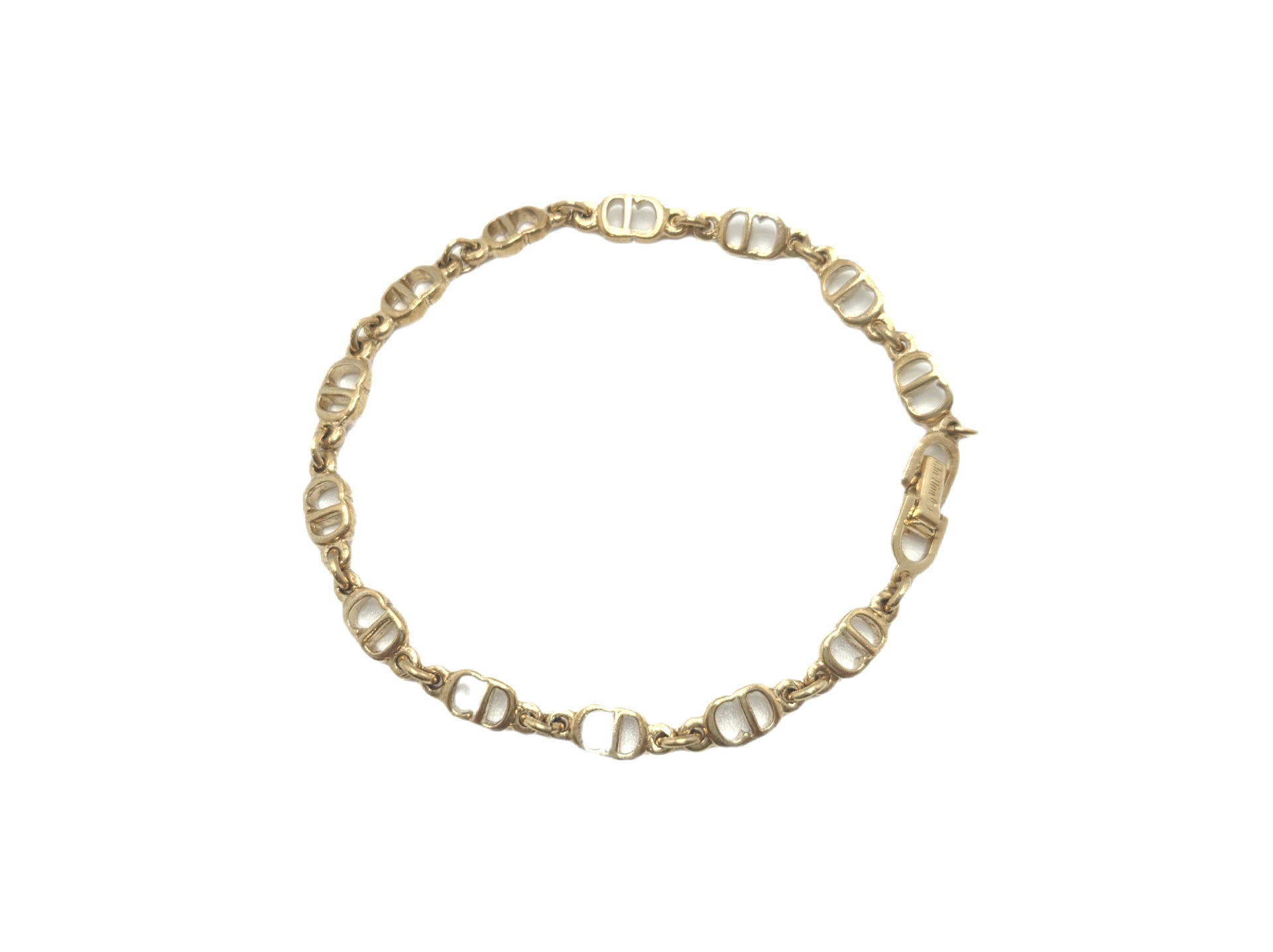 Dior/ディオール CDロゴ ブレスレット GPゴールド