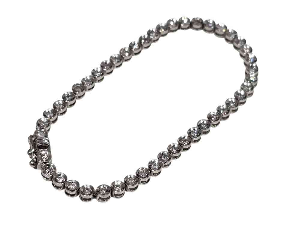 Pt900 テニスブレスレット