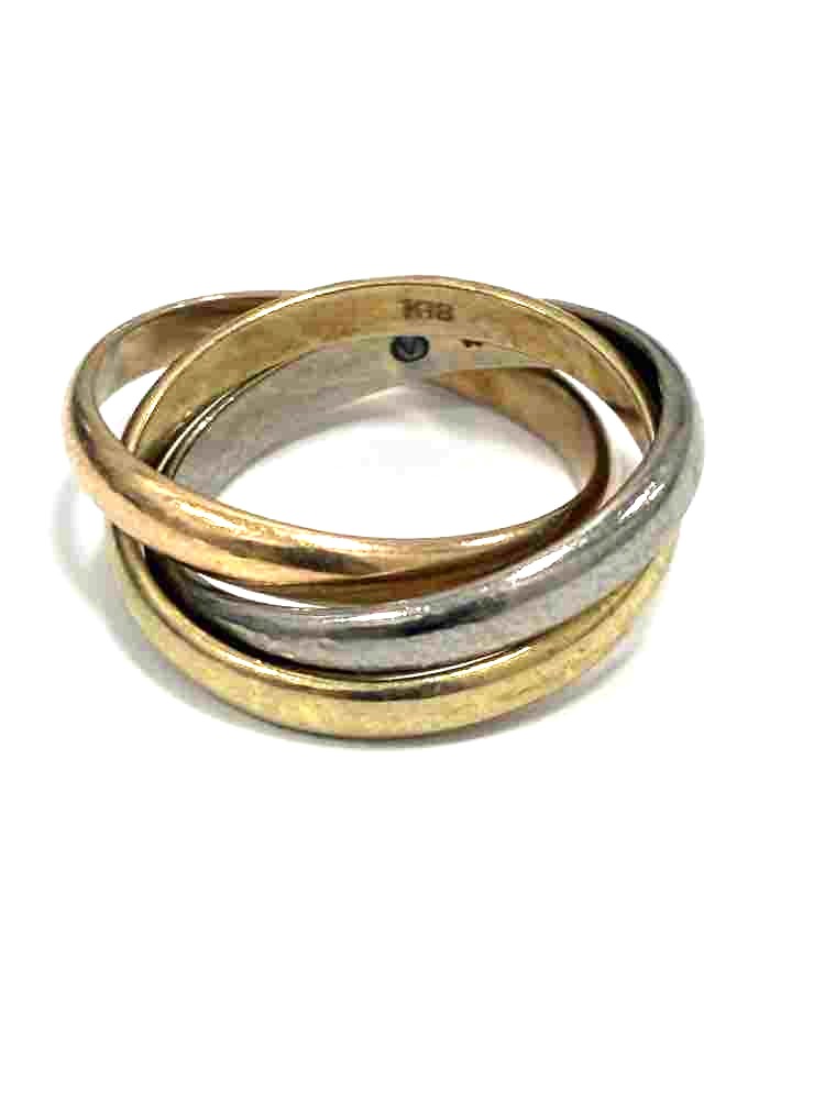 ヴァンドームのK18トリニティリング