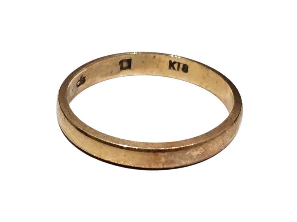 K18 平打ちリング
