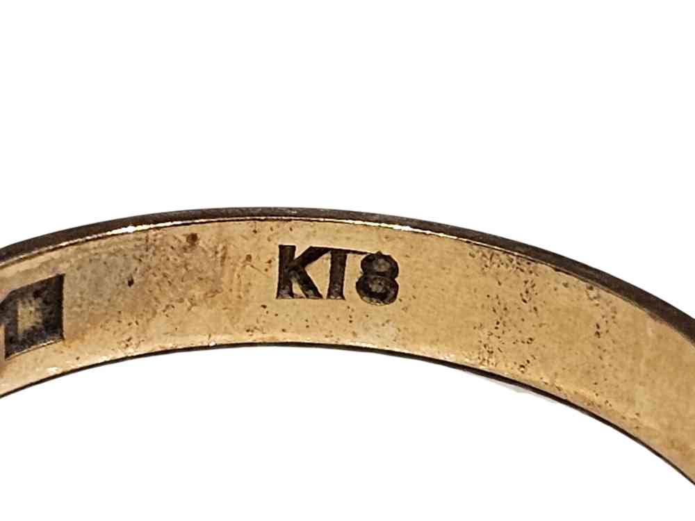 K18 平打ちリング 刻印