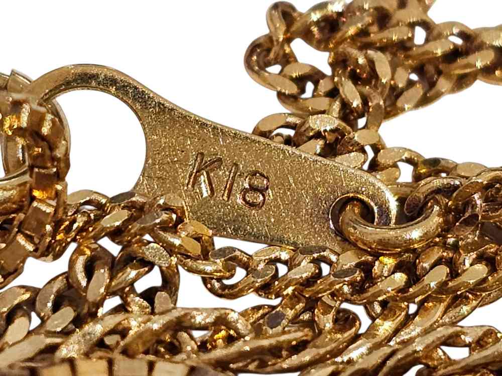 K18 アクセサリー 刻印