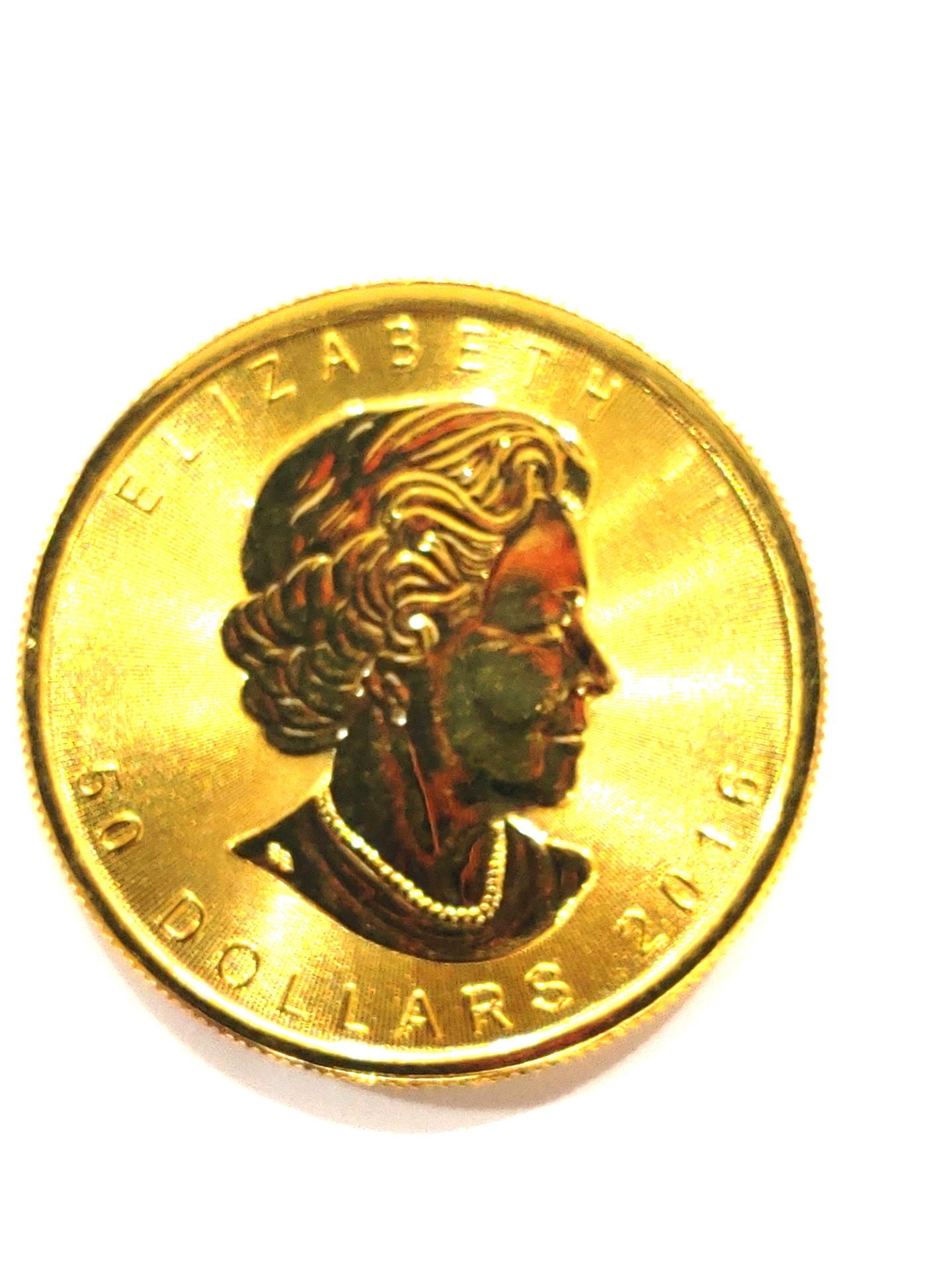 エリザベス女王の横顔が美しい 1ozメープルリーフ金貨①