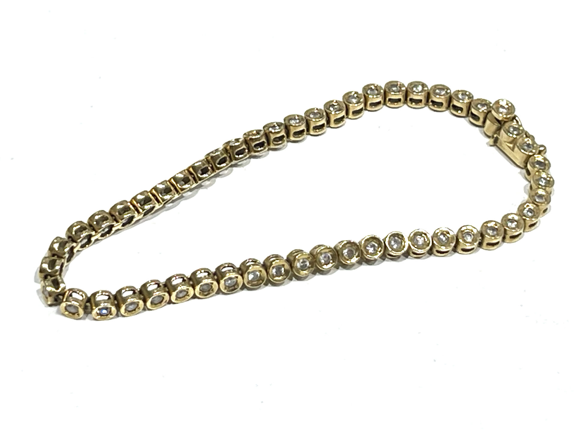 K18 ダイヤモンド付ブレスレット