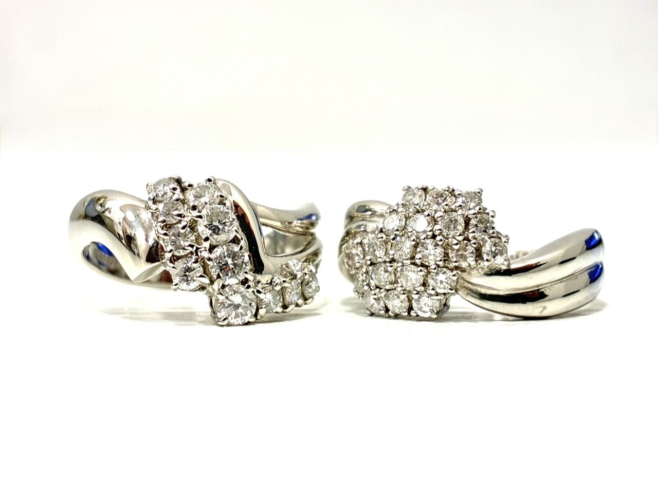 Pt850 ダイヤモンド付きリング