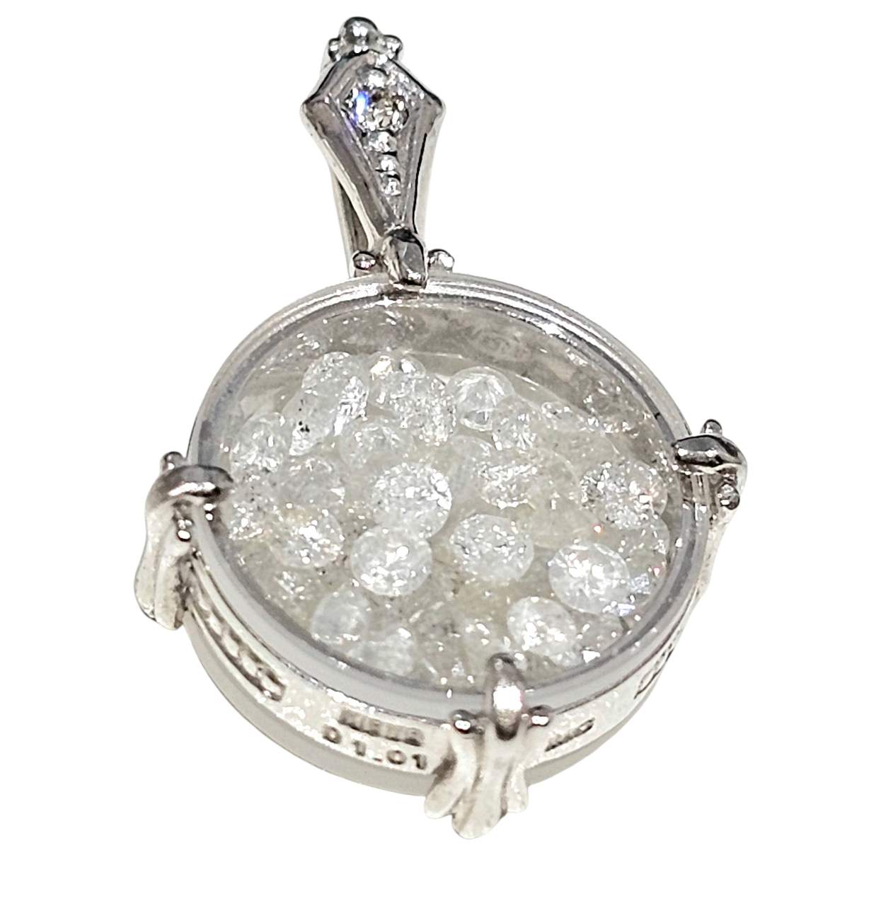 K8WG ダイヤ入りペンダントトップ