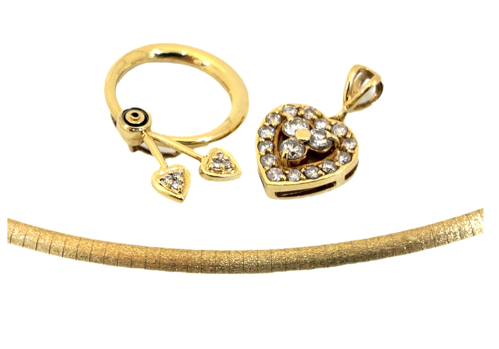 ハートデザインゴールドアクセサリー