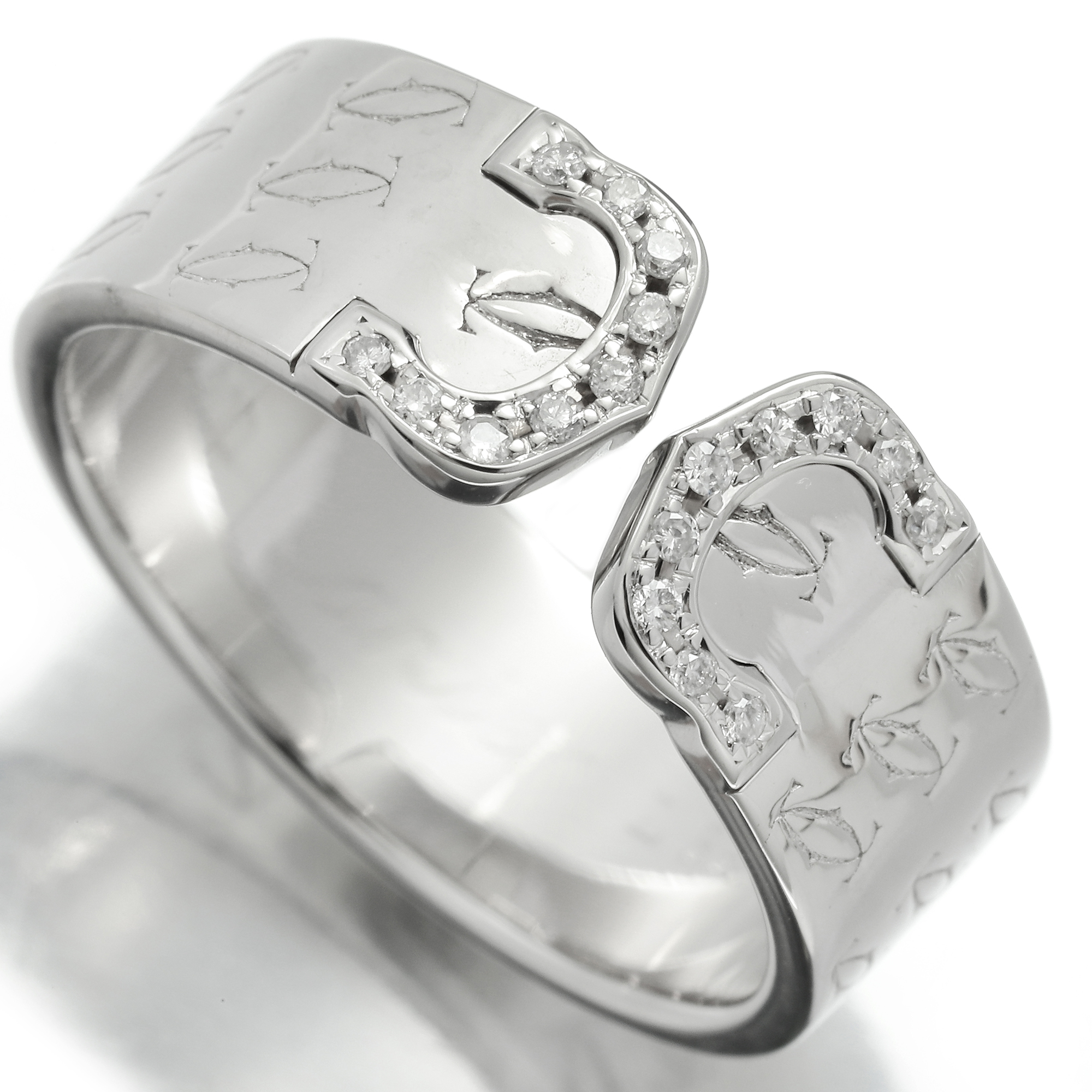 Cartier（カルティエ） K18WG C2リング ダイヤモンド付