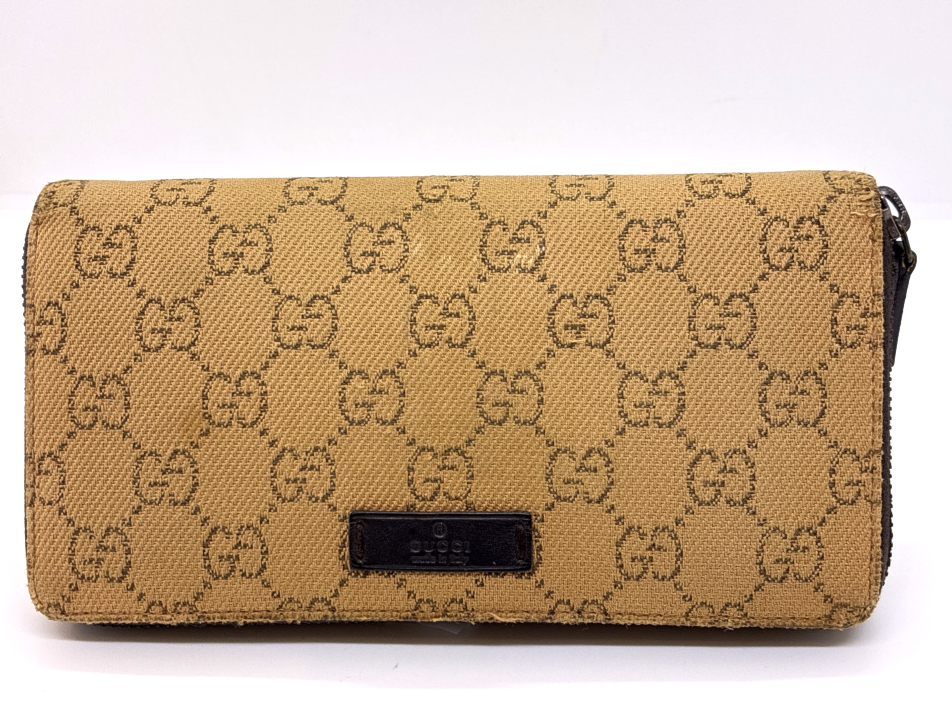 グッチ　長財布　ベージュ　